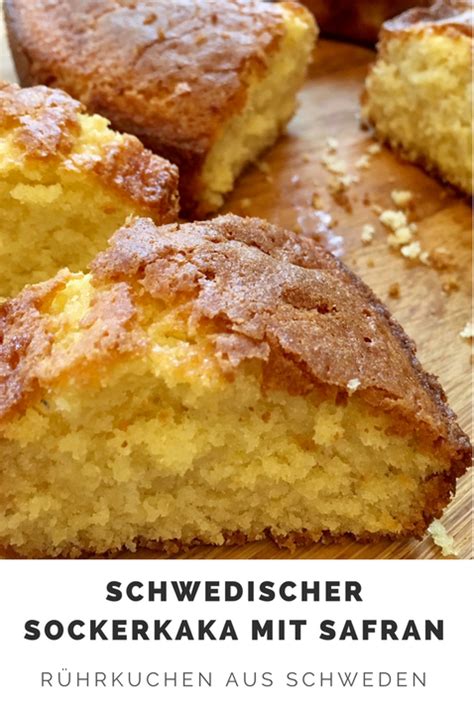 Einfach, schwammig und gute, ich muss noch hinzufügen. Schwedischer Sockerkaka mit Safran - Rezept für leckeren ...