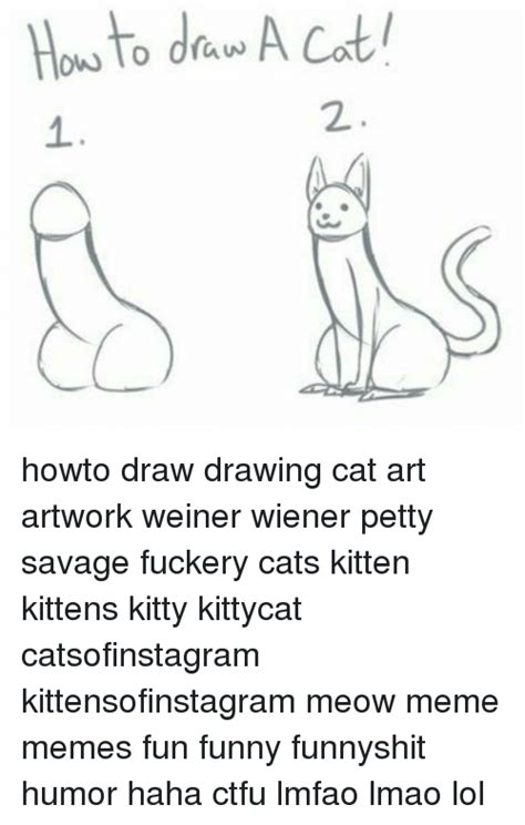 This tutorial shows the sketching and drawing steps from start to finish. Ow Lo Draw a Cat Howto Draw Drawing Cat Art Artwork Weiner ...