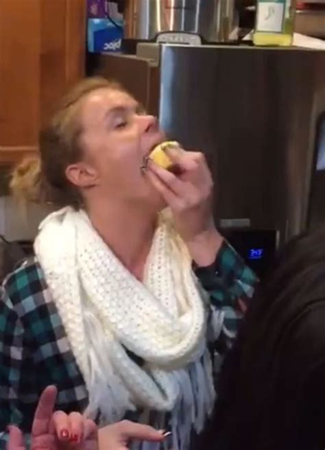 Carrie brooks fucks,sucks, and takes a huge load in her mouth. Woman swallows a whole slab of butter in ONE GO as she ...