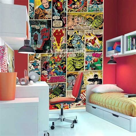 Awesome, marvel, bedroom, ideas, pictures, longevityincco, name : deco chambre comics - visuel #9