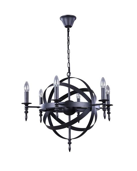 Monumental splendid classicist ceiling candelabra/chandelier empire style fine, engraved and cast bronze. With its unique design, this 6 lights candelabra pendant ...