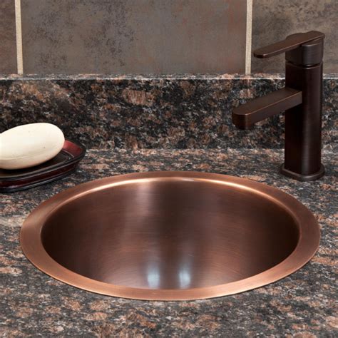Combine style and function with a new kitchen sink. 14" Baina Extra-Deep Round Copper Sink - Drop-in Sinks ...