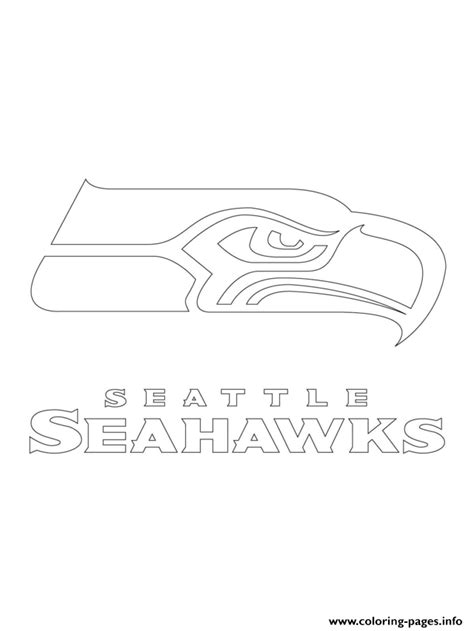 Kids enjoy the excitement of the big day too! Seattle Seahawks Logo Football Sport Coloring Pages Printable