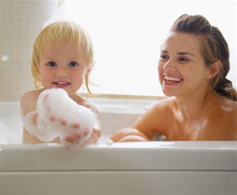 Baths can be very comforting in pregnancy. How old is too old for kids to see parents naked? LA study ...