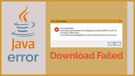 Safety limitations are easily troubled the. SOLUTION Java Installer Download Failed Error on Windows ...