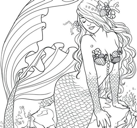 Rainbow coloring pages for adults. Mermaid Coloring Pages For Kids Free Printable Bennijoh ...