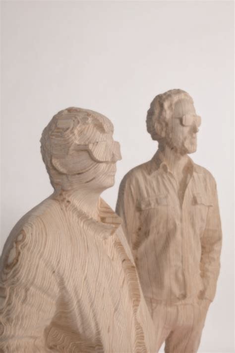 The photos come direct from the duo's first ever live tour. Daft Punk Unmasked In Intricate Wooden Sculptures | Smile ...
