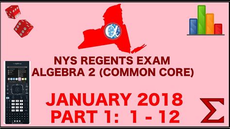 Students must answer all 37 questions. NYS Algebra 2 Common Core January 2018 Regents Exam ...