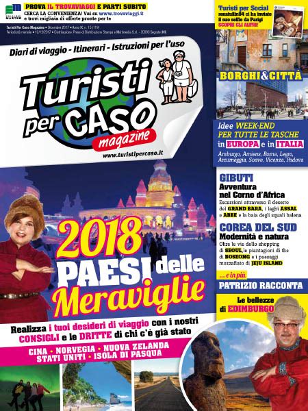 Abbonati alla rivista turisti per caso slow tour. Turisti per Caso - 12.2017 » Download Italian PDF ...