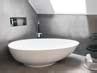 Freistehende badewanne ist nicht gleich freistehende badewanne: Freistehende Badewanne Campione | Mineralguss | oval - Ei - Modern | 179 cm | matt oder glänzend