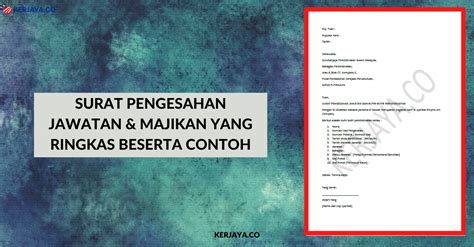 Use the download button below or simple online reader. Surat Pengesahan Jawatan & Majikan Yang Ringkas Beserta Contoh • Kerja Kosong Kerajaan