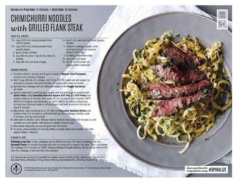 Recipe v video v dozer v. Chimichurri noodles and flank steak | Beef recipes ...