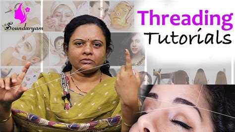 Traditionally, a threader holds the thread between her teeth. Eyebrow Threading at Home | Simple & Easy Tutorial ...