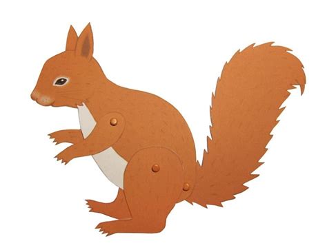 Heute mit einer einfachen schneidübung schon für die kleinsten, die ich immer wieder gerne als angebot auch im kindergarten umsetze. Bastelbogen Eichhörnchen // craft kit, squirrel by enna ...
