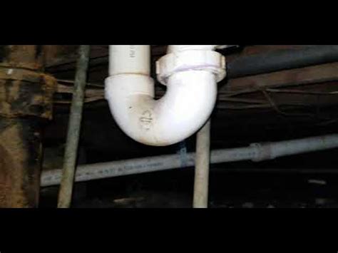 Don't rely on your tub stopper for this test; Leak in crawl space under house kitchen sink drain - YouTube