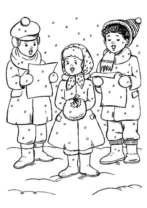 Candy cane coloring page by dover publications. 27 Free Christmas Carol Coloring Pages Printable