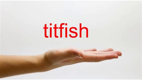 (this is just the default. How to Pronounce titfish - American English - YouTube