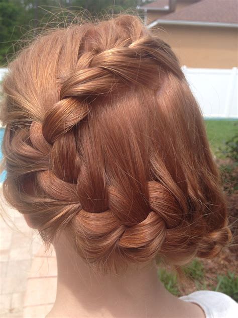 The dutch one looks like it's an inside out variation of the french. French braid into a bun, two layers | Braided hairstyles ...