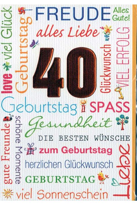 Blendend siehst du aus mit 40, knackig und auch richtig würzig. Plakat 40.Geburtstag : Herzlichen Gluckwunsch Originelle ...
