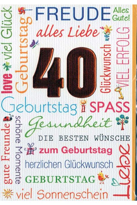 In der midlife crisis steckst, dich nach dem aufstehen schmerzhaft streckst und blickst in jeden neuen tag. Plakat 40.Geburtstag : Herzlichen Gluckwunsch Originelle ...