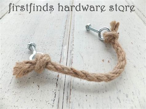 Selling the step n pull foot operated door pull for the past 5 years at wholesale pricing. SETS OF 6 Rope Drawer Pull Nautical Door Handles Seaside ...