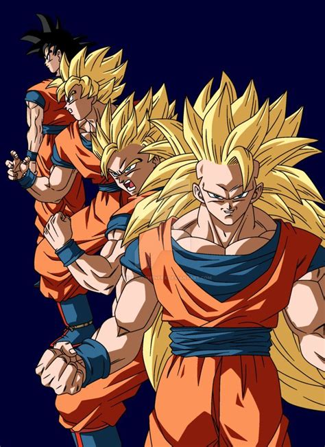 © copyright by fmanga do not reup.contact us: Son Goku's Evolution DBZ by https://www.deviantart.com/anorkius-thenerx on @DeviantArt | Goku ...