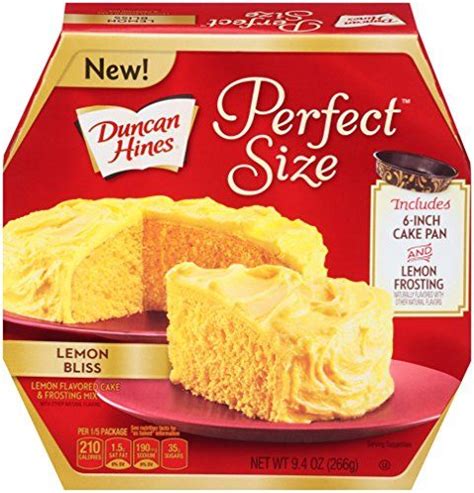 Blend cake mix, oil, water and eggs. Duncan Hines Perfect Size Cake Mix Lemon Bliss 94 Ounce ...