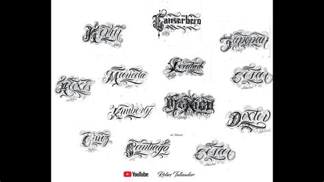 Practicando lettering de nombres para tatuar en abecedario chicano lettering. MAS DE 100 IDEAS DE DISEÑOS DE LETRAS PARA TATUAR /MAS DE ...