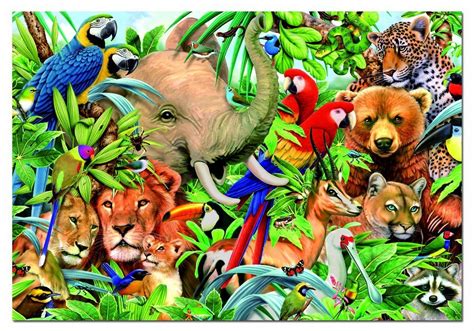 Educa 500 Parça Animal World Puzzle - Educa - EDU14804