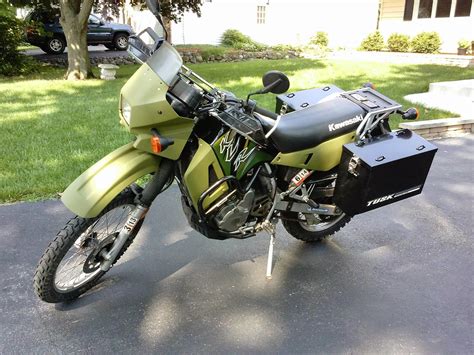 The tusk panniers are an increasingly popular choice among. Geoff's KLR650 project: Installed pannier boxes