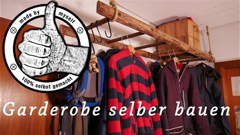 Garderobe is a historic term for a room in a medieval castle. Garderobe selber bauen aus alter Leiter DIY Deko Upcycling ...