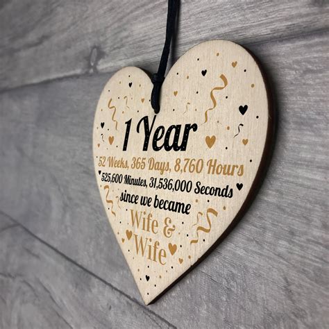 1st wedding anniversary gifts for wife indian. 1st Wedding Anniversary Gift For Wife Heart Same Sex Present