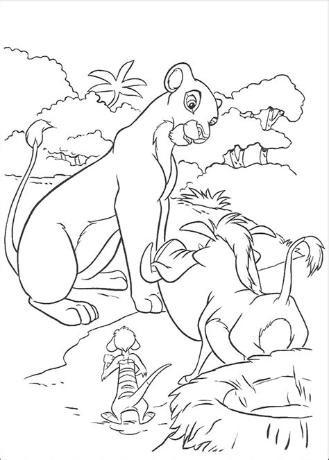 Here is a awesome coloring sheet of simba as a cub! The Lion King Coloring Pages