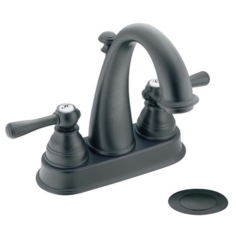 A spray function makes rinsing dishes and cleaning out the sink after use so much easier. Moen Kingsley Wrought Iron 2-handle 4-in Centerset ...