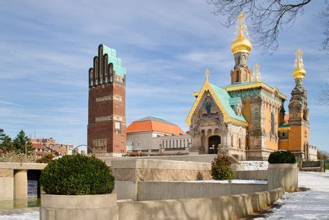 In 1899 the grand duke of hesse, ernst ludwig had the idea of attracting artists to build a colony in darmstadt to breathe new life into the city's culture and commerce. Mathildenhöhe | Darmstadt, Jugendstil architektur, Deutschland