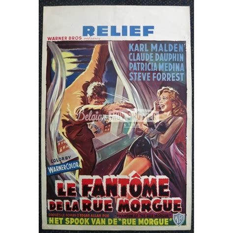 Phantom of the rue morgue (1954). PHANTOM OF THE RUE MORGUE - Belgian Movie Poster Store