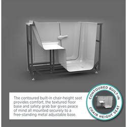 How long of a bathtub should i get? American Standard 60"W x 30"D Massage Walk-In Whirlpool ...