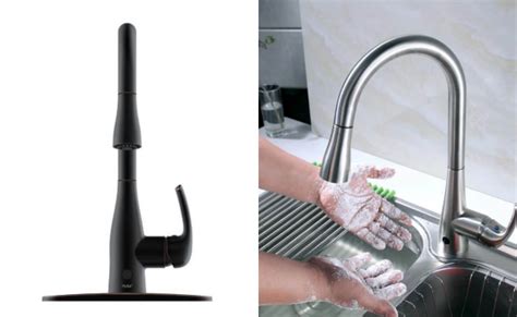 Kohler transitional touchless kitchen faucet box includes: Costco: Motion Activated Single-Handle Pull-Down Sprayer ...