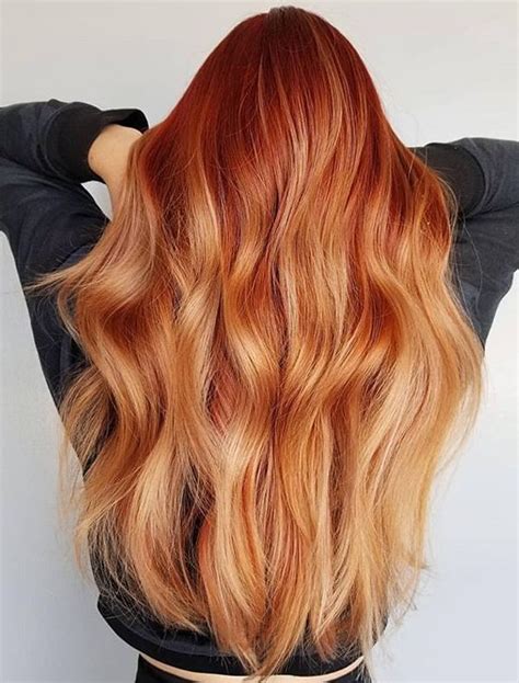 Cheap ombre human hair wigs lt4/30 orange hair color lace closure wig middle part 150% density 4*0.75 inch lace wigs for women. Hot Ginger Red Hair Color Trends for Women to Wear in 2019 ...