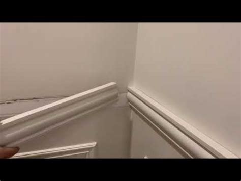 Chair rails install chair rail yourself or find ideas for adding chair rail to different rooms in your home. Chair Rail - Inside Corner Butt Cope - YouTube