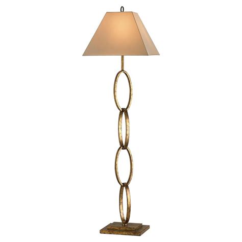 Led floor lamp brass antique reading lighting standard lamp dimmer new 115145. Blake Mid Century Modern Gold Metal Stacked Ring Floor Lamp