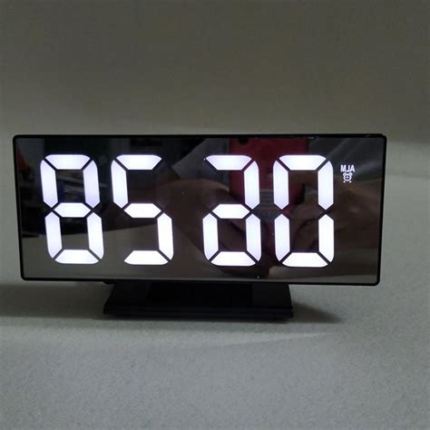 Download alarm clock font with regular style. Multifunction Digital Alarm Clock LED Display Mirror Clock