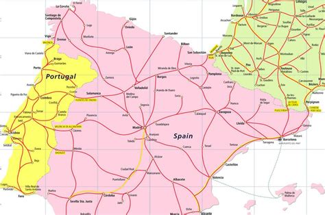 En conformité avec les recommandations du conseil européen, le portugal autorise les vols en. 25 Elegant Carte De Portugal Et Espagne