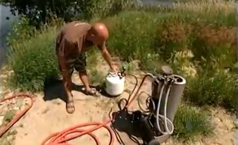 Drying your feet off and trying to pull a sock on over damp skin while balancing on the other foot is a hilarious feat. Portable Outdoor Camping Shower With Unlimited Hot Water