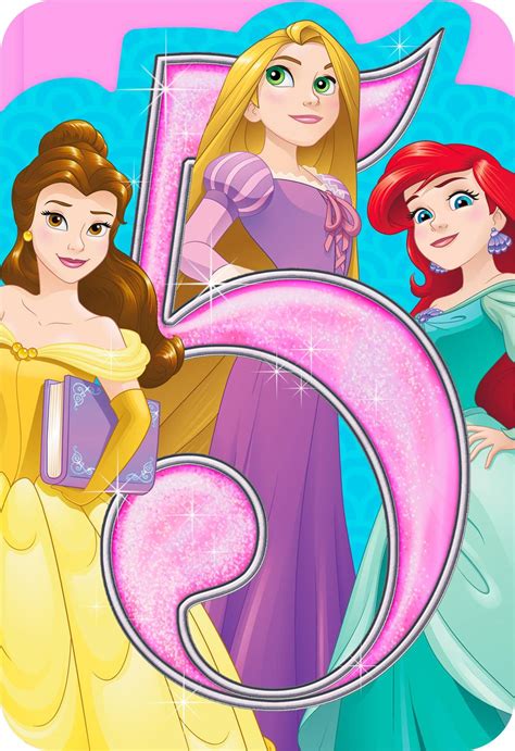 Her sidekicks are pretty awesome too (specifically pua), and her power song, how far i'll go is one of the best! Disney Princess Musical 5th Birthday Card - Greeting Cards ...