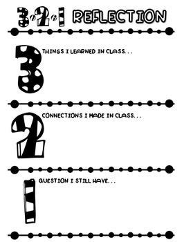 Feb 11, 2020 · it's quite an experience hearing the sound of your voice carrying out to a over 100 first year dental students. FREEBIE! 3-2-1 Reflection Exit Slip | Student reflection ...