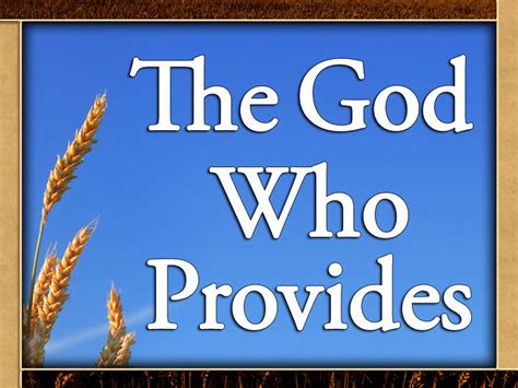 God Provides | FaithLife Ministries
