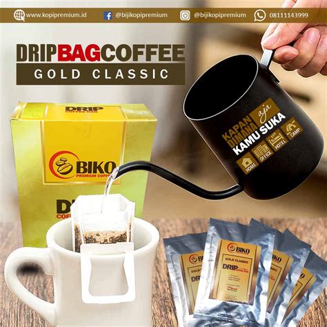 Gold coffee pouch variety pack $17.99. BIKO Drip Coffee Bag Gold Classic - BIKO Kopi Premium ...