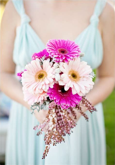 Gerbera daisies are a particularly vibrant and beautiful flower that can add color to the excitement of a celebration, or brighten someone's day in a. gerbera daisy wedding bouquet | How Do It Info