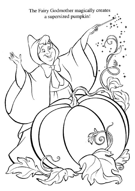 Drawing of fairy to color. 22 Beautiful Princess Cinderella Coloring Pages for Girls ...